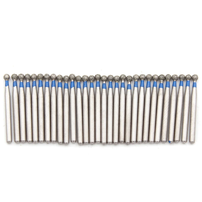 30Pcs/pack Dental Diamond Burs Medium FG 1.6mm for High Speed Handpiece Turbine Dentist Tool Dental Lab Instrument