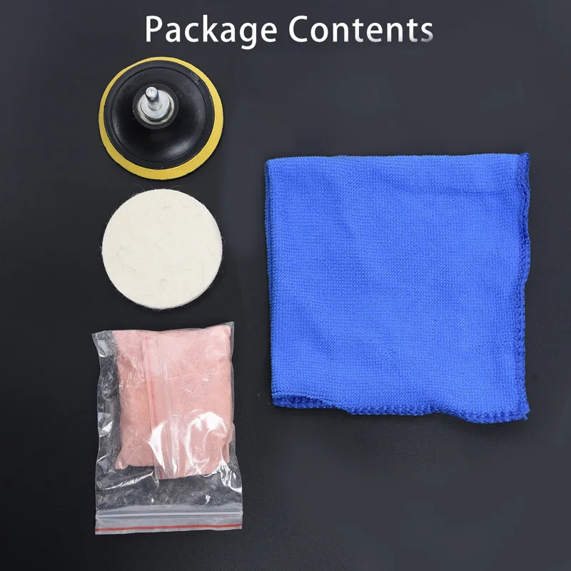  5pcs Car Polish Glass Windshield Polishing Kit Scratch Removal Auto Window Glass Polished Remover R