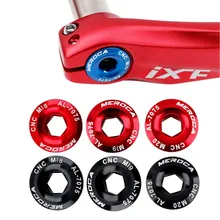 

Road Bike Crank Arm Fixing Bolt Crank Cover CNC MTB Bike Aluminum Alloy Crankset Screws M18/M19/M20 Bicycle Parts