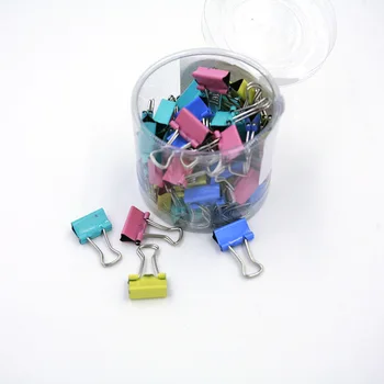 60 piccoli uffici assortiti organizzare Mini clip di presa per raccoglitori in metallo 15mm note lettera forniture per strumenti per ufficio