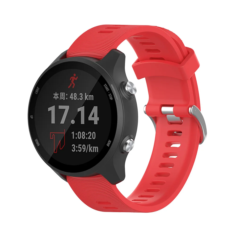 20 мм мягкий силиконовый ремень для Garmin VIVOMOVE HR Forerunner 645 Смарт часы ремешок