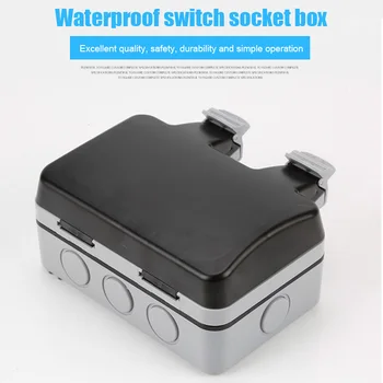 

HOT Wall Switch Socket Case Waterproof IP66 Anti-dust Durable Easy Installation NDS66