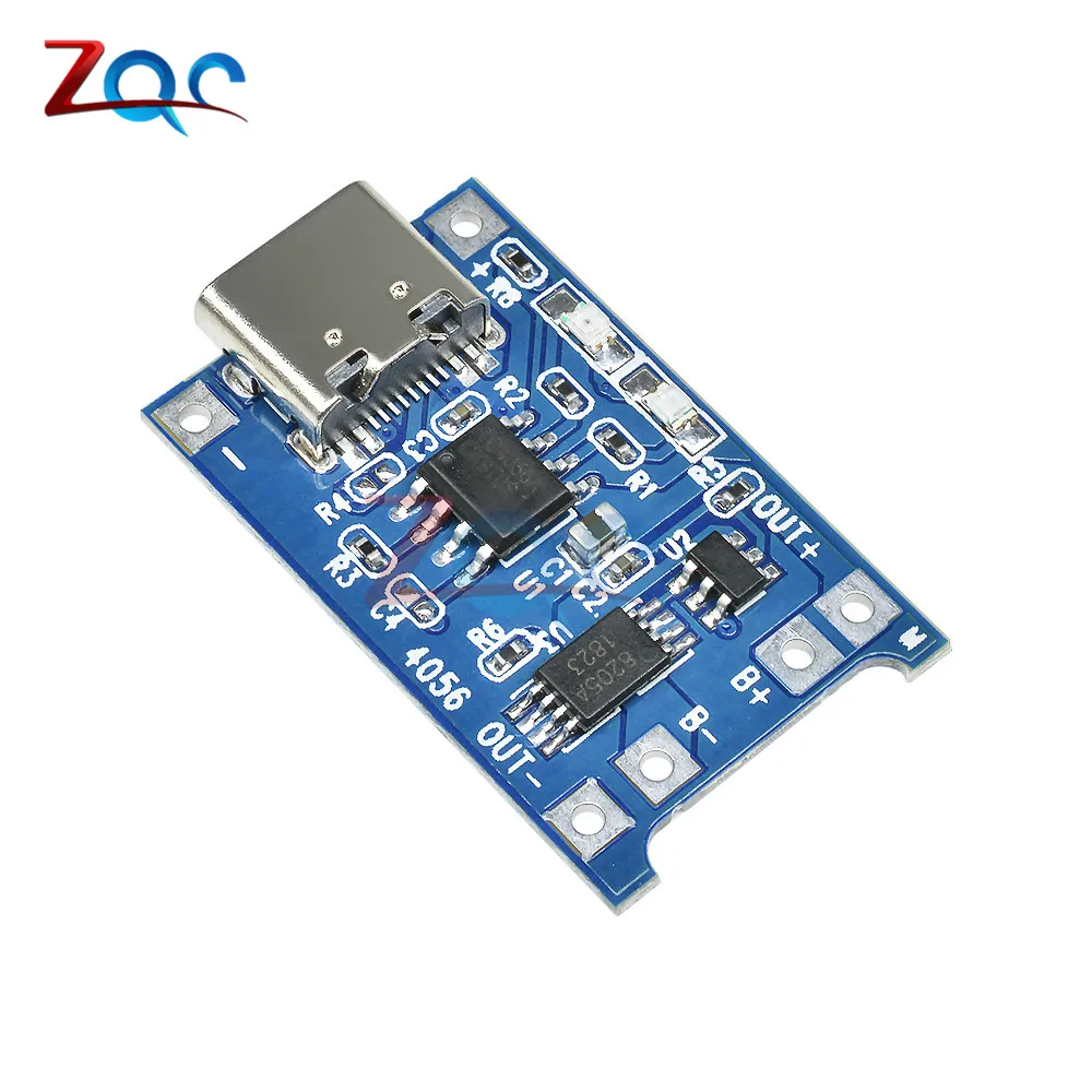 5 шт. 5В 1А type-c USB 18650 type C литий-ионная литиевая батарея зарядное устройство модуль с защитой двойные функции