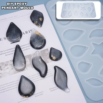 

Jewelry Resin Mold Silicone Earring Pendant Mold Necklace Jewelry Making Resin Casting Mould Craft Jewelry Making