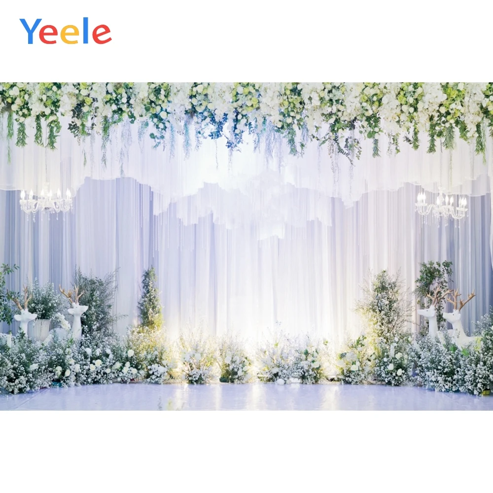 Фоны Yeele для фотосъемки 10 х8 футов с изображением цветочной стены на заказ
