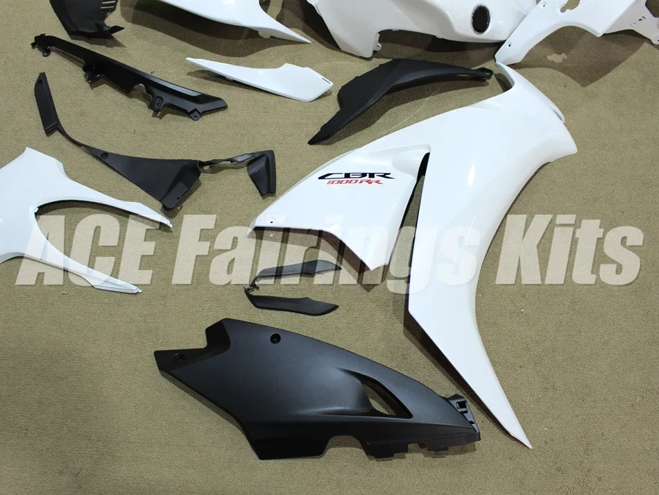 Обтекатели для кузова наборы литья под давлением для HONDA CBR1000RR для детей возрастом 12, 13, 14, 15, 16 CBR 1000RR 1000 RR 12-15 CBR1000 RR 2012 2013 обтекателя Белый