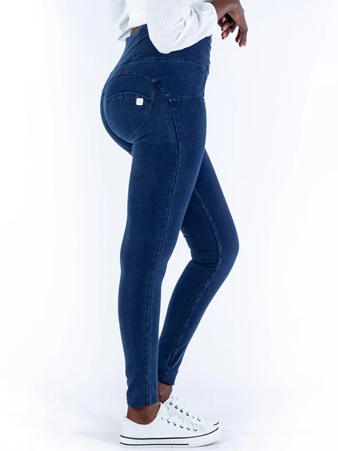 High Waist Zipper Fly Jeans Jeggings 