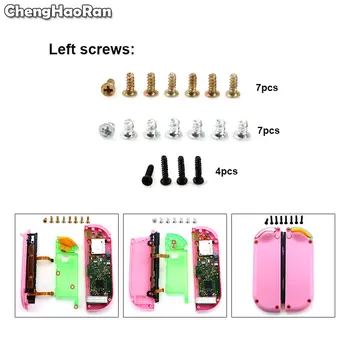 

ChengHaoRan Cross Screws For Nintend Switch NS NX Joy Con Replacement L R + Screws For Switch Full screw set