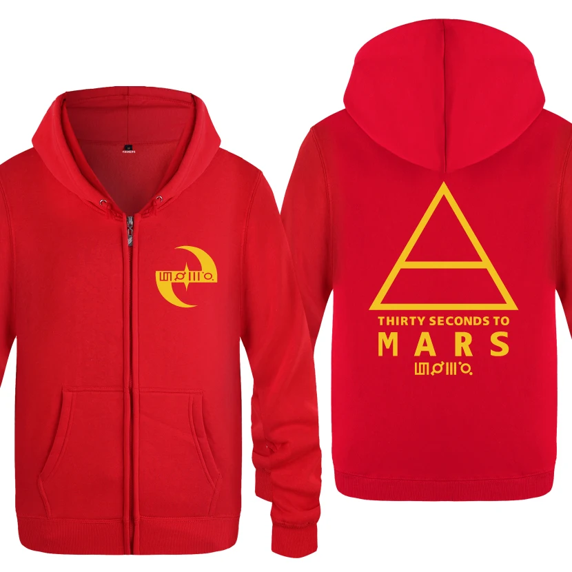30 30 секунд до Марса 30STM Рок Рэп худи мужские мужские флисовые кардиганы на молнии толстовки с капюшоном