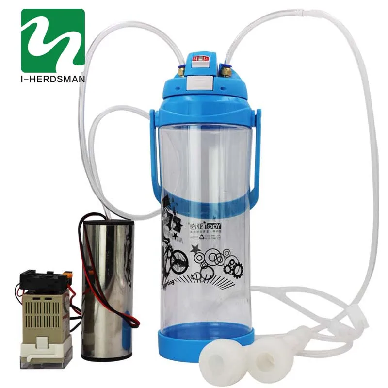 3L 0.8 Gal Milking Machine Cow Goat Double Head Electric Automatic Vacuum Pump Manual Impulse Milker | Дом и сад
