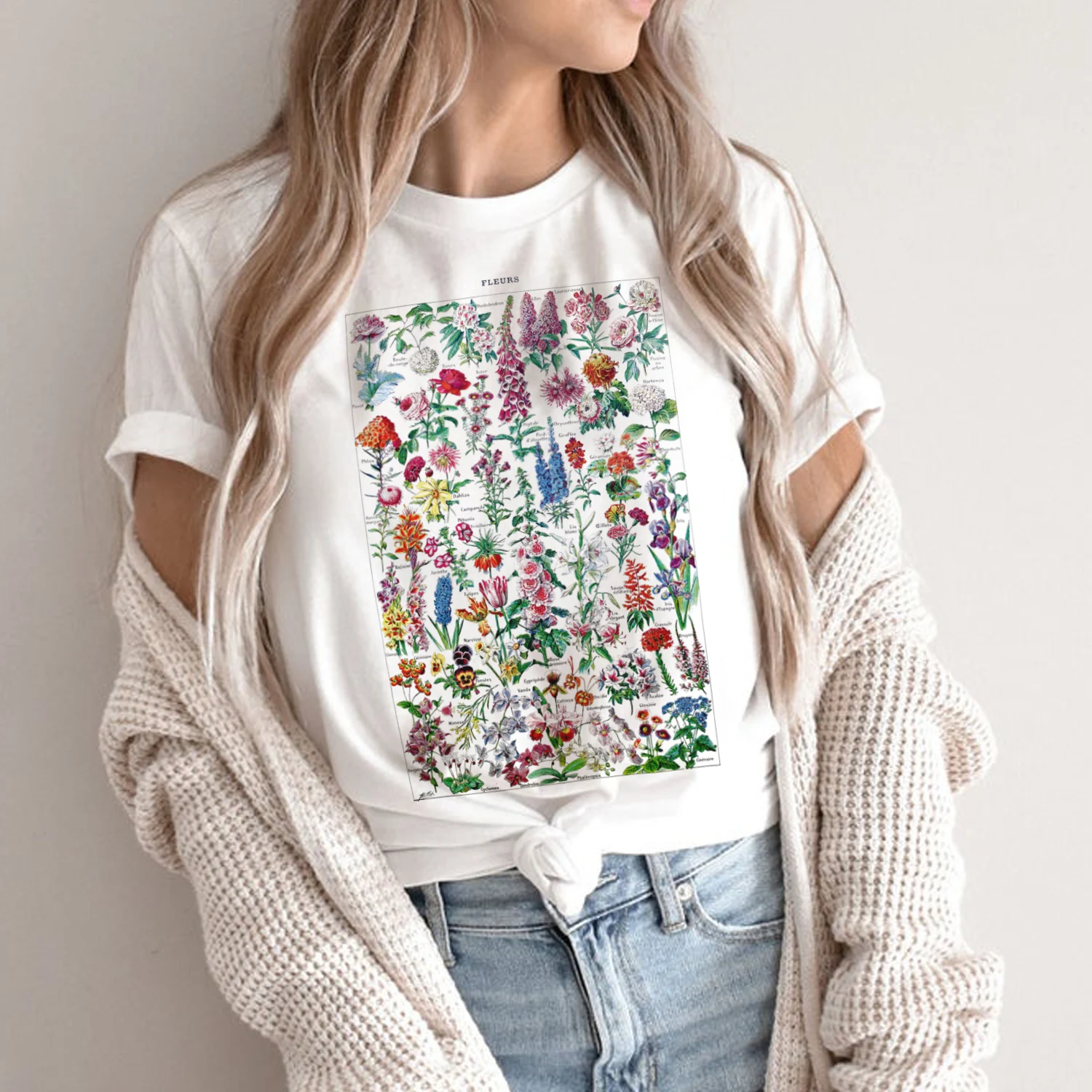 Fashion Shirts T-Shirts Desigual T-Shirt flower pattern casual look 