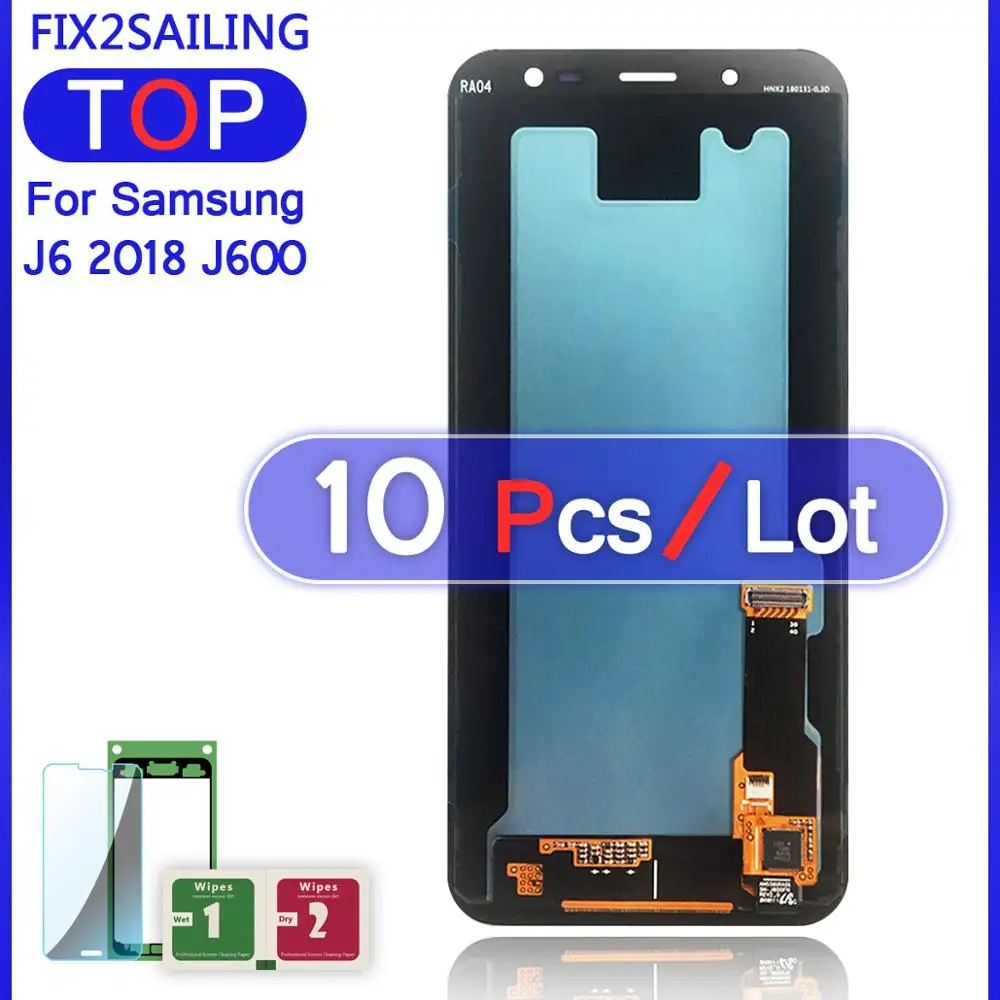 5 6 ''LCD J6 для Samsung Galaxy 2018 J600F J600G Super AMOLED ЖК-дисплей с сенсорным экраном в сборе
