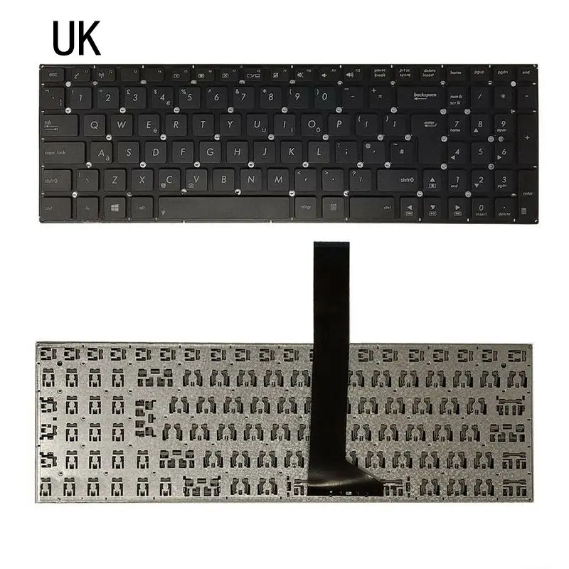 

Новая Британская клавиатура для ноутбука ASUS K550 A550 Y581 X550V X552C X550L F501 F501A F501U Y582 S550 D552C