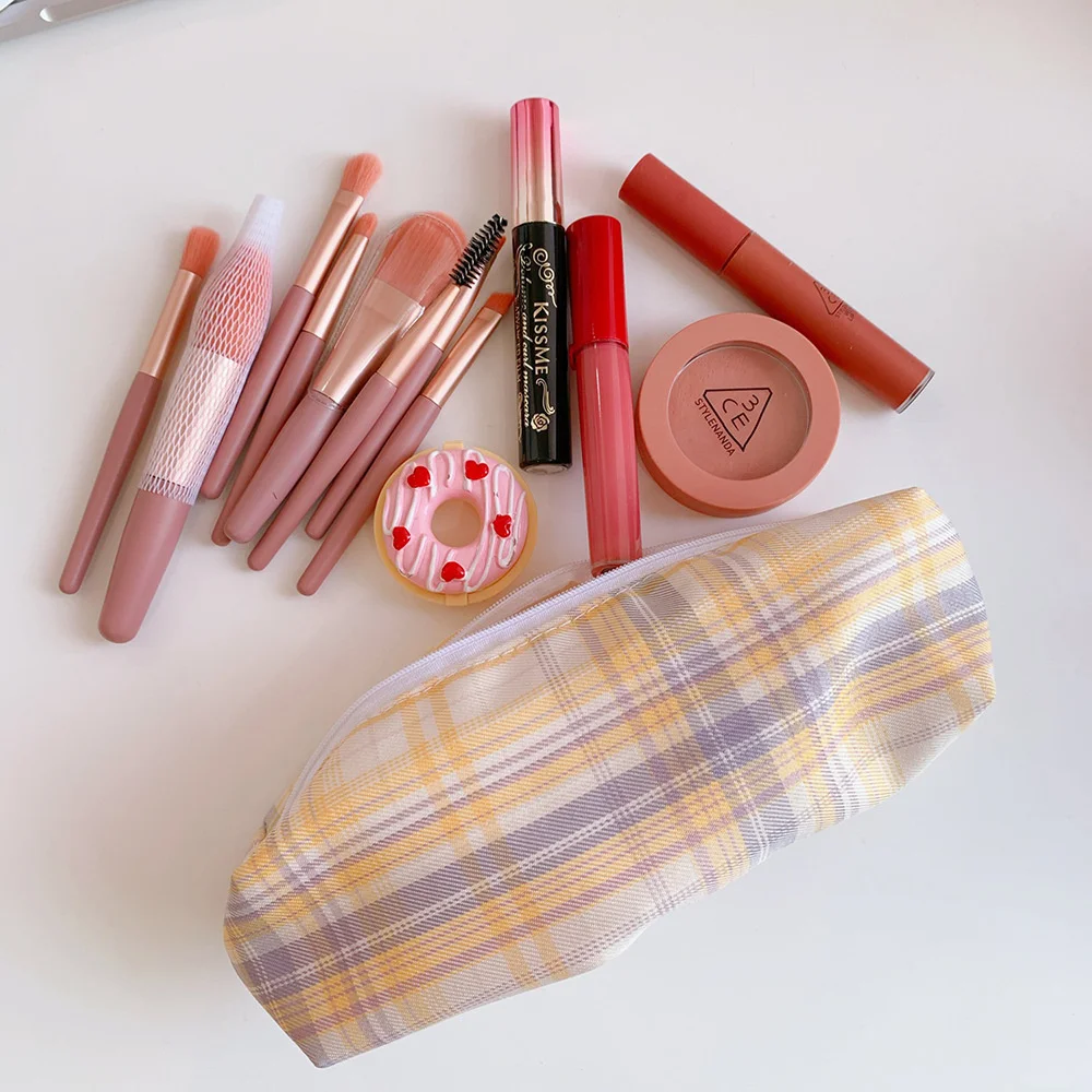 Sweet And Lovely Plaid Pattern Pencil Case Kawaii Pencil Bag Funny Pencilcase Cartoon Students School Supplies Cute Stationery Sweet And Lovely Plaid Pattern Pencil Case Kawaii Pencil Bag Funny Pencilcase Cartoon Students School Supplies Cute Stationery