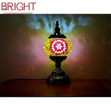 

BRIGHT Retro Table Lamp Exotic Romantic Creative LED Desk Light for Home Living Bedroom Bedside