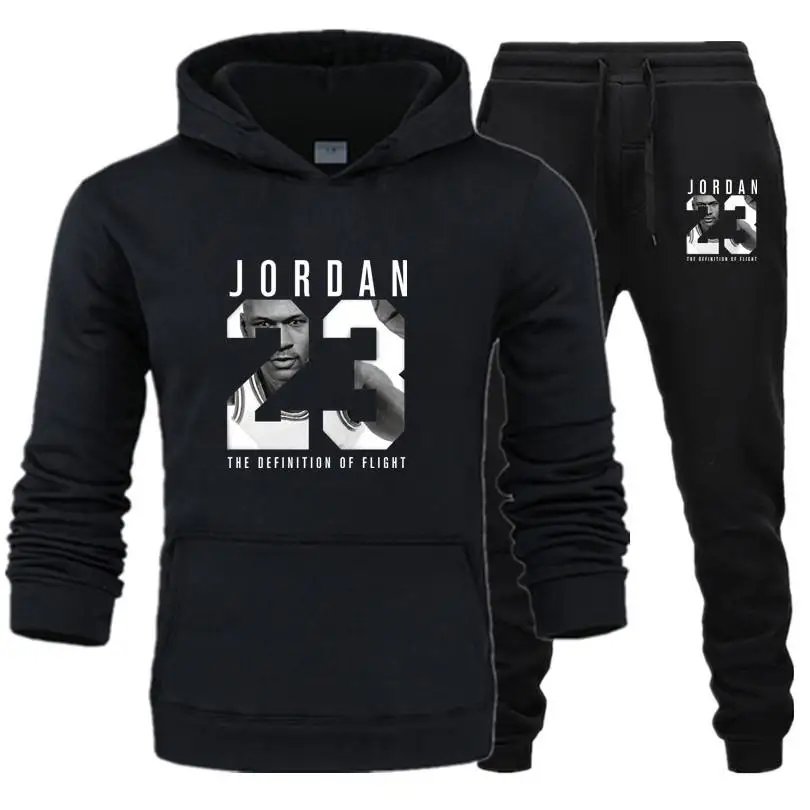 

2019 Spring Autumn Men fashion Tracksuits Outwear Hoodies +Pants 23 Print Sportwear Sets Male Sweatshirts Set Male Clothing