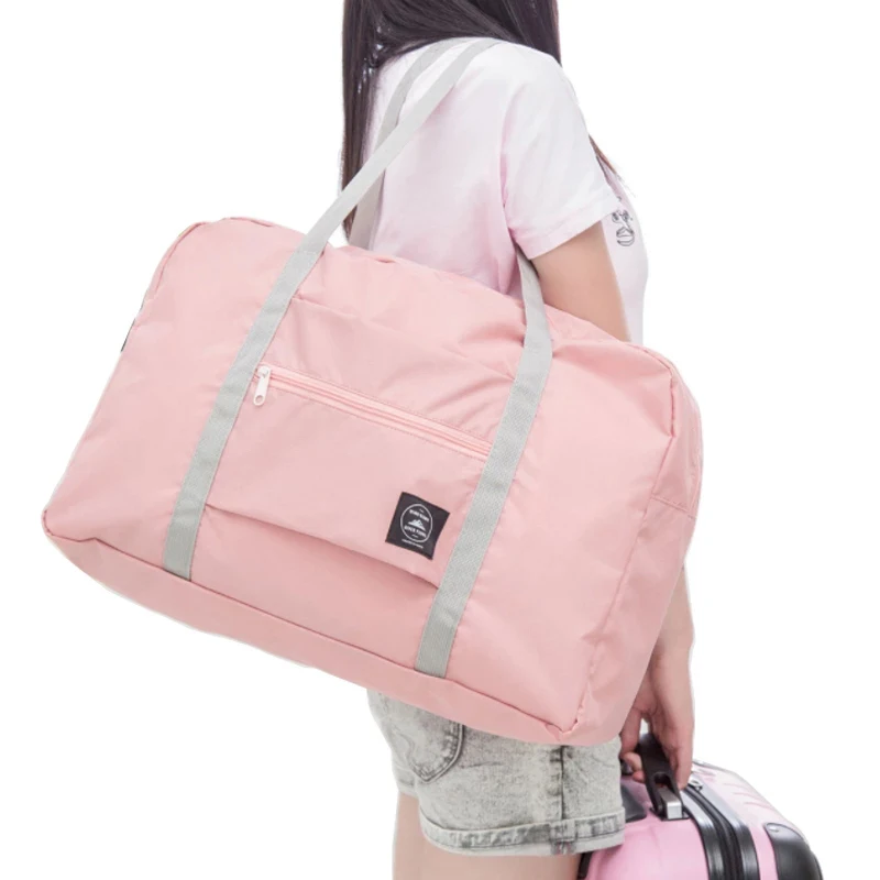 Travel-Bags Packing-Cubes Luggage Foldable Large-Capacity Women Nylon for And Aircraft-Package