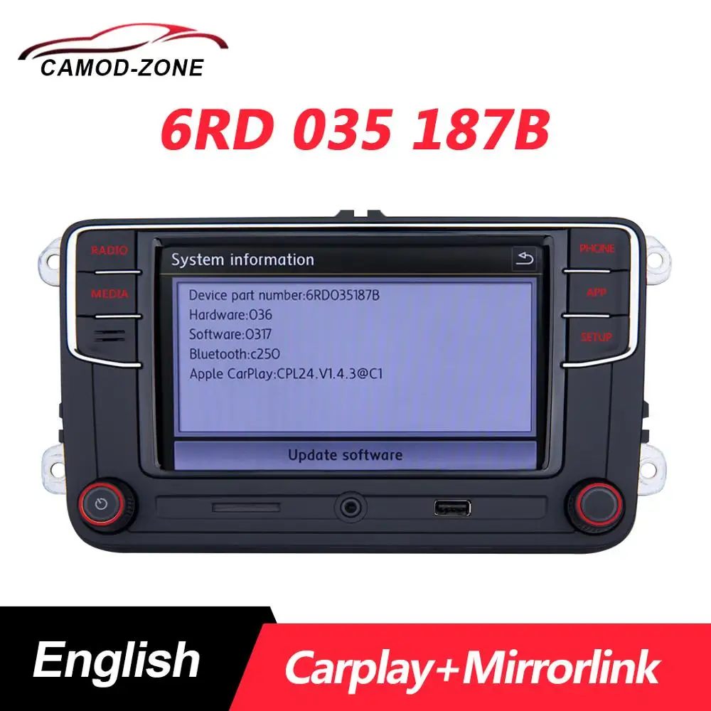 RCD330 Plus RCD330G Carplay Mirrorlink MIB Car Radio Classia DEASY 6RD 035 187B For VW Golf 5 6 Jetta CC MK6 MK5 Passat Tiguan