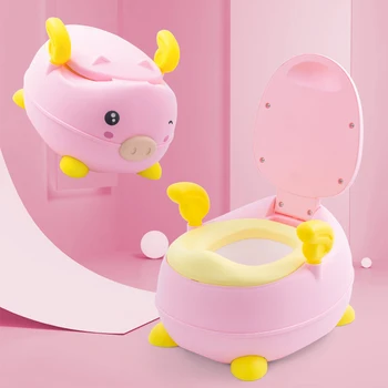 

Portable Baby Toilet Cartoon Pig Design Potty Toddler Travel Car Potty For Kids Girls Boys Outside Toilet Seat 1-6 Years Old