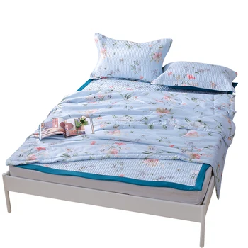 

100% Natural Latex Cooling Mattresses Pillowcase Cartoon Quilt Summer Bedding Sets Pillow Shams Set Home Bedroom