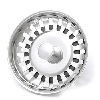 

79.3mm Bathroom Sink Strainer Stainless Steel Water Stopper Waste Plug Prevent Sink Water Filter Plug Kitchen Sink Accessories