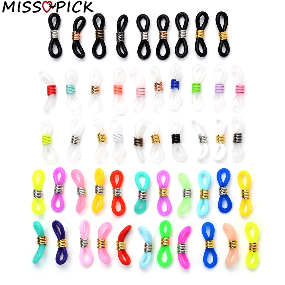 50pcs Ear Hook Eyeglasses Spectacles Chain Glasses Retainer End Rope Sunglasses Cord Holder Strap Loop Connector | Украшения и