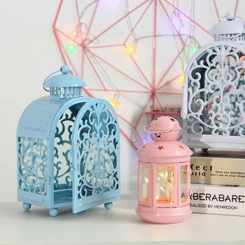 

Nordic Simple Wrought Metal Candle Holder Halloween Candle Wedding Centerpieces Lantern Candlestick Home Party Decoration 50X067