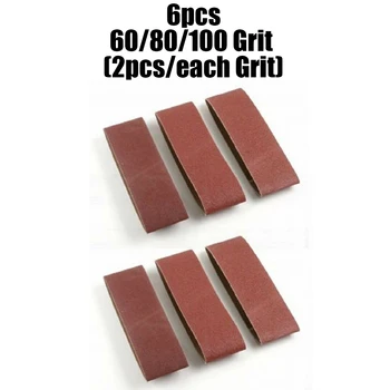 

6Pcs Sanding Belts 60 80 120 Grit Aluminum Oxide 3x21 Inch Sander Grinding Belt Sanding Papers Brand New