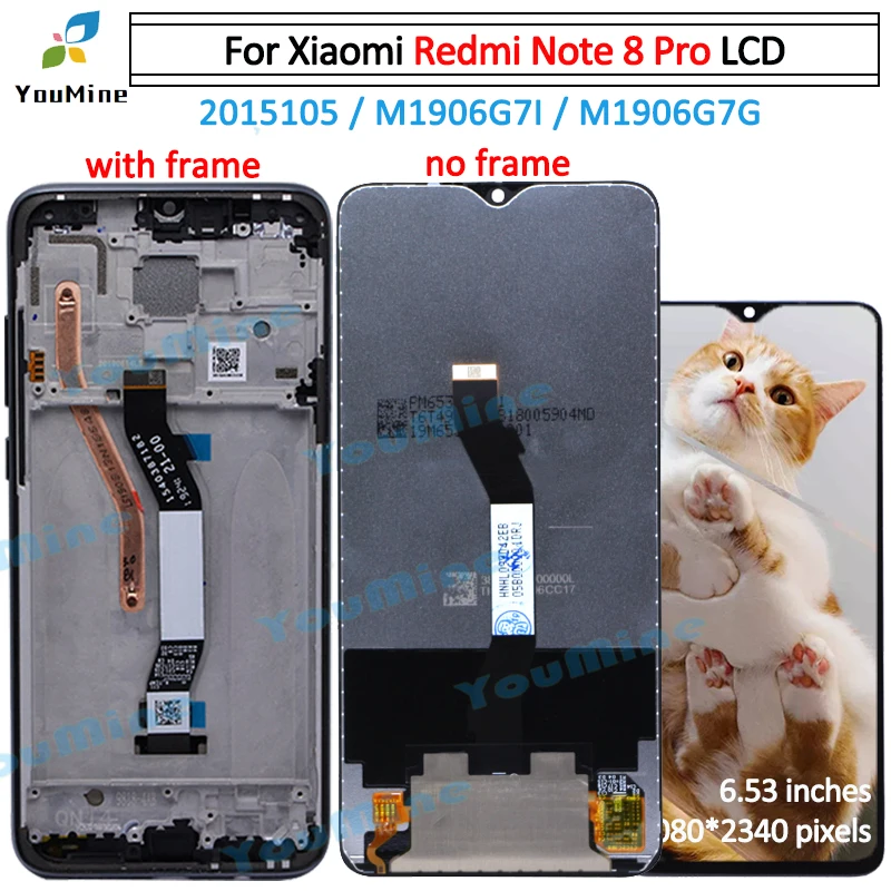 Ecran Complet pour Xiaomi Redmi Note 8 Pro Blanc