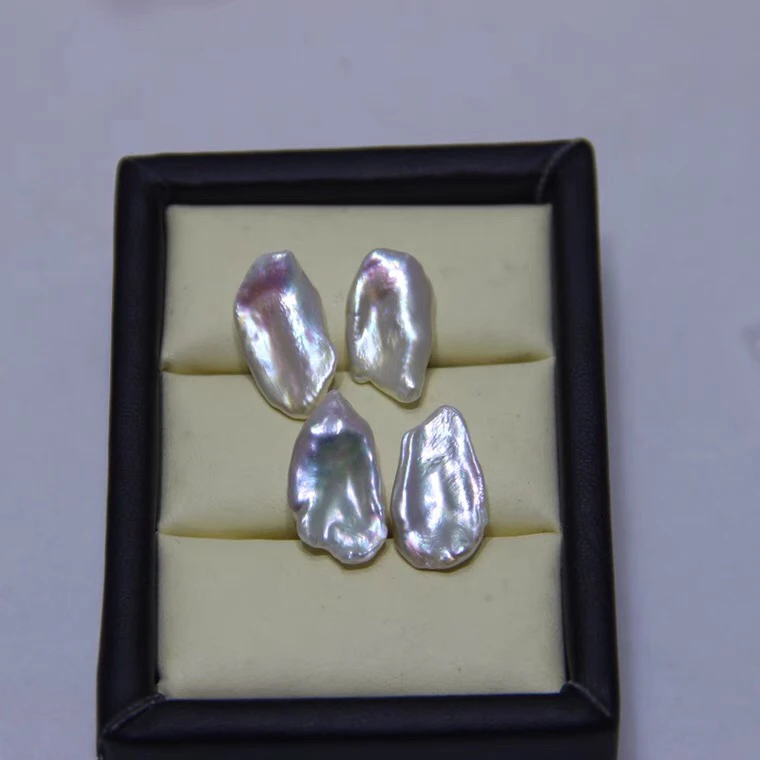 

Wholesale White Color Keshi Pearls Real Natural Freshwater Loose Pearls No Hole, 10pcs/lot