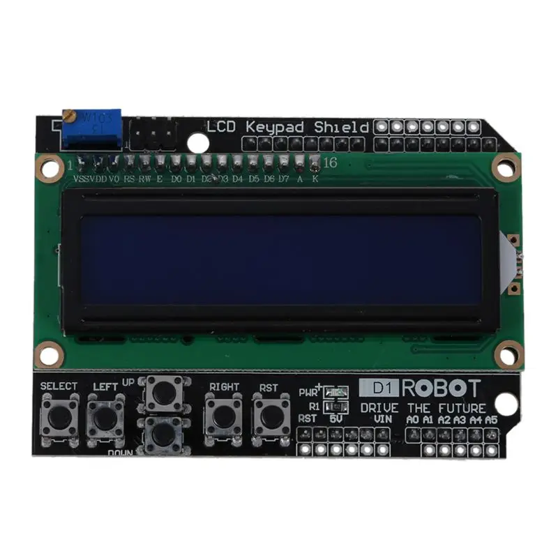 Клавиатура Щит доска Синяя подсветка для Arduino робот lcd 1602 1280 2560