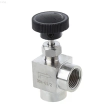 1/" BSP одинаковая внутренняя резьба 304 нержавеющая сталь контроль потока запорный игольчатый клапан