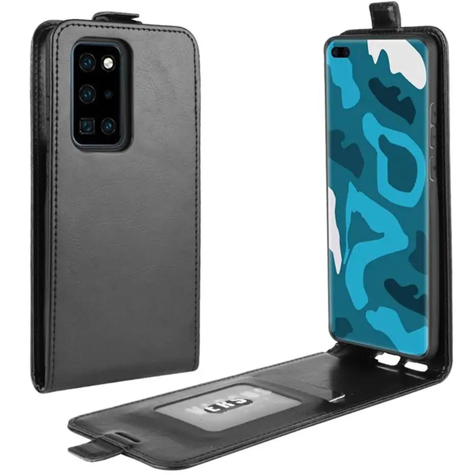 PU Leather Case For Huawei P40 Pro Vertical Flip Cover Wallet Phone Cases |