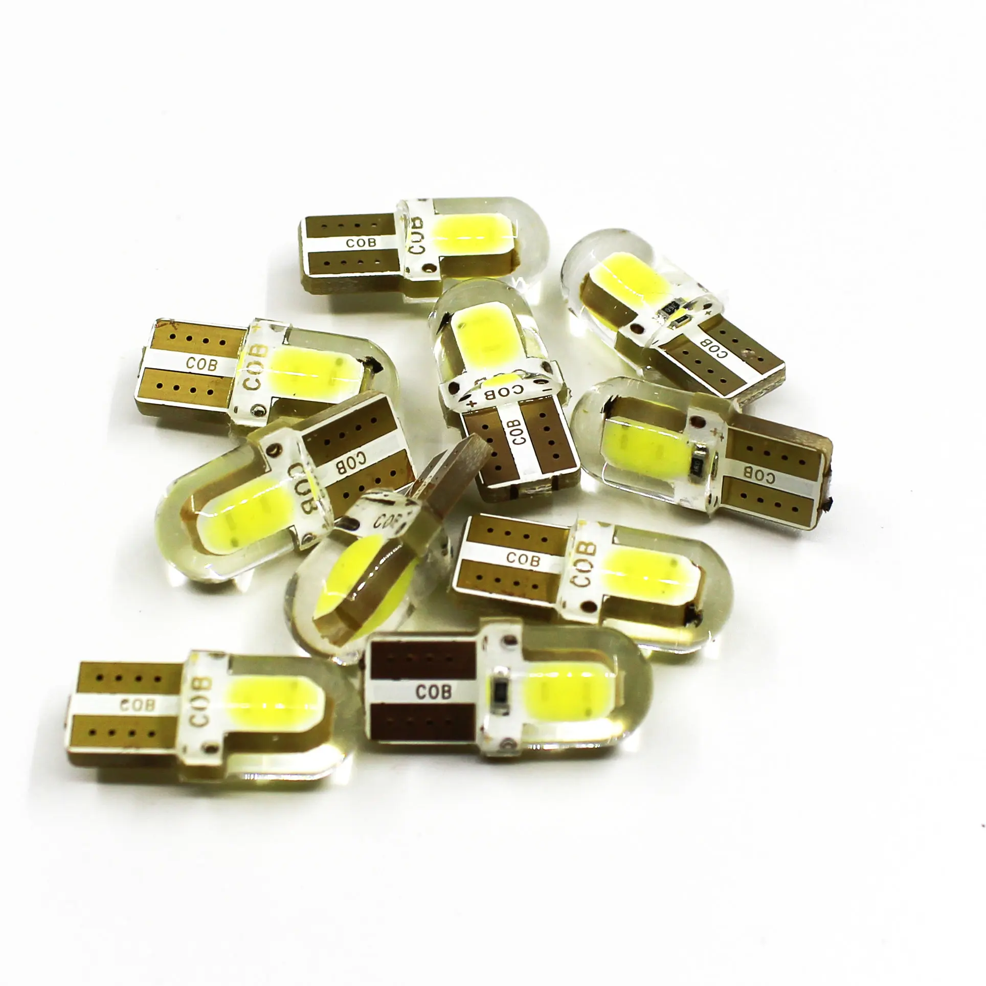 

10PCS LED light T10 COB width light W5W 168 194 license plate light reading light