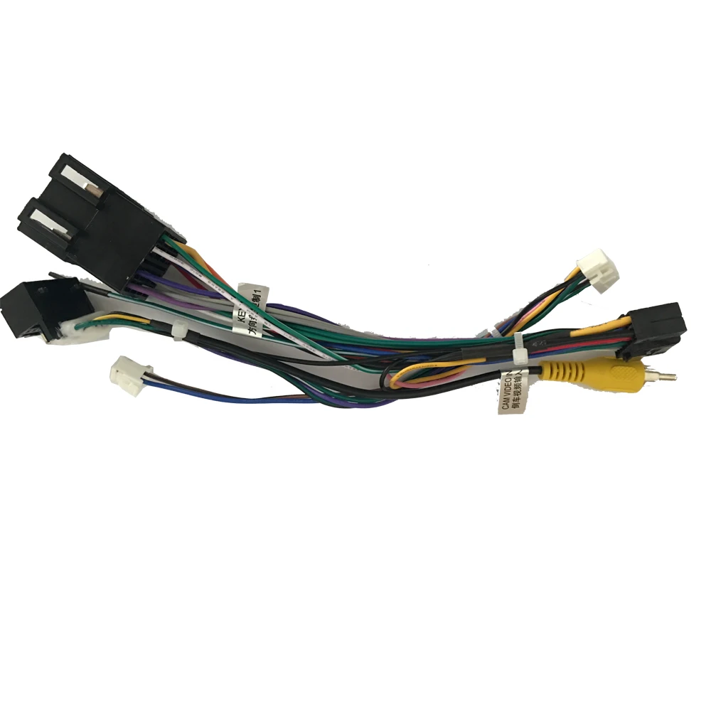 

2 din Car Radio Female ISO Radio Plug Power Adapter Wiring Harness Special for Zotye T600 x5 High Trim harness power cable