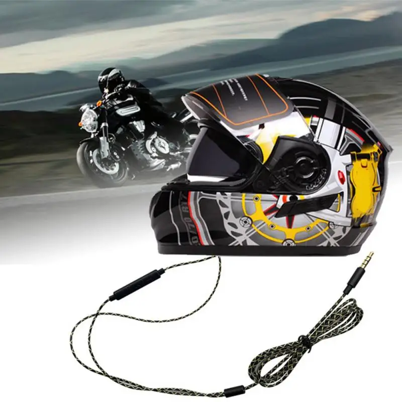 Прочный мотоцикл слушать музыку на открытом воздухе Волшебная наклейка на шлем наушники Регулируемый Велоспорт регулятор громкости катание на лыжах Универсальный