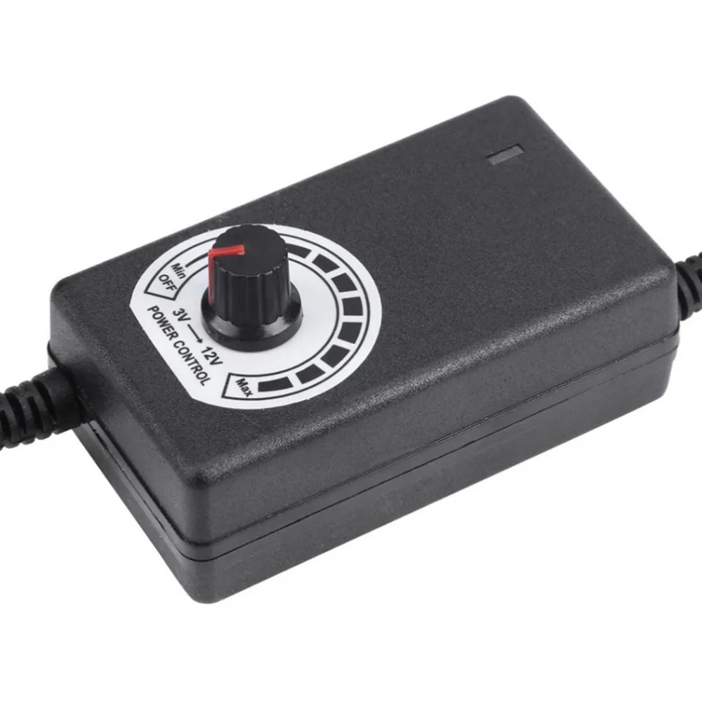 12 V Adjustable Power Adapter Ac Dc 3V- 12V 2A 24W Universal Charger Voltage Regulator Driver For Led Strip Us Plug