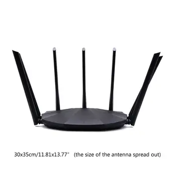 

AC23 Wireless Router 2.4GHz/5GHz Dual Band Frequency 1000M Gigabit WiFi Router U4LD