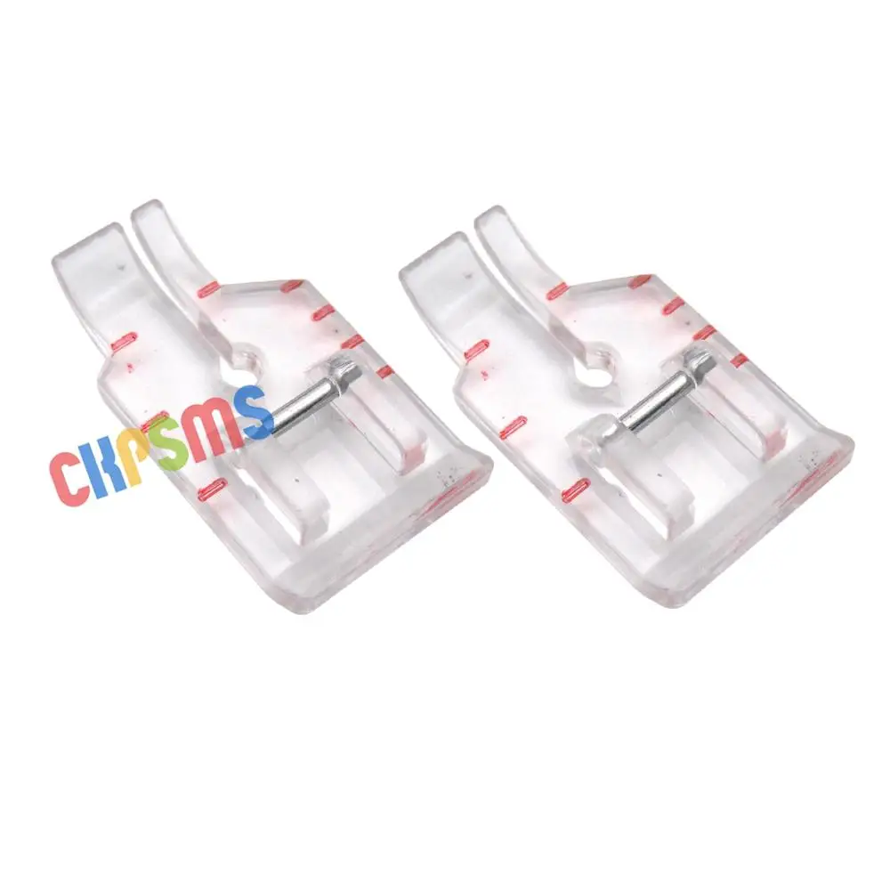 2Pcs # Cy-7312P Snapon 1/4 "Quilting/Patchwork Clear Foot Fit Per Singer,Kenmore,Janome,Viking # P60498