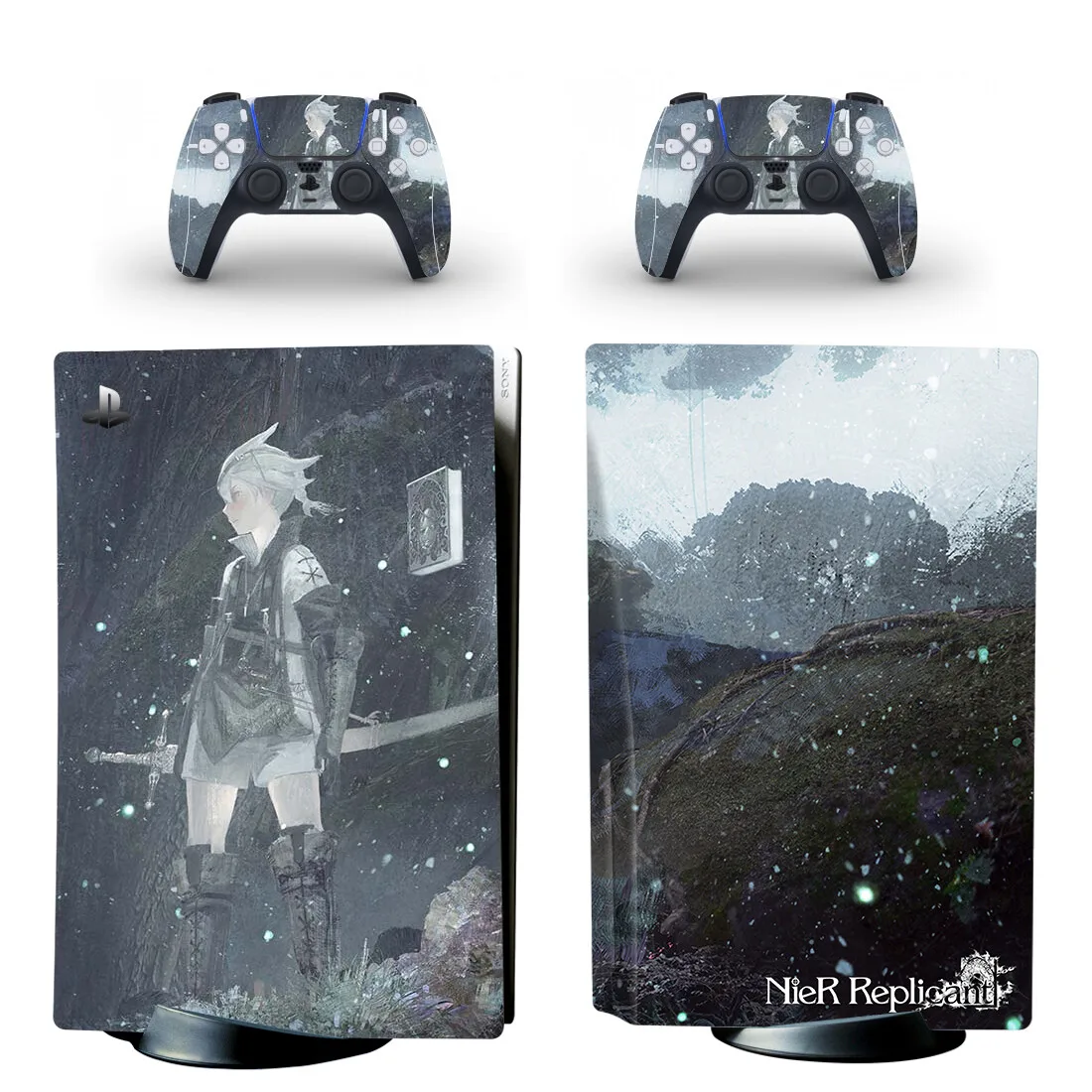 Nier Replicant Ps5 Standard Disc Edition Skin Sticker Decalcomania Cover Per Playstation 5 Console E Controller Ps5 Skin Sticker Vinyl