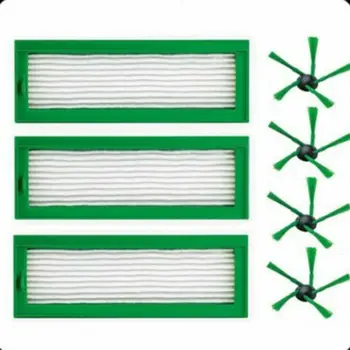 

3 Filters 4 Side Brushes Vacuum Cleaner Home Tool For Vorwerk Kobold Vr200
