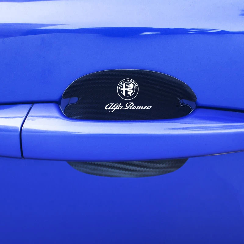 4 шт. Автомобильная защита из углеродного волокна Кожаная дверь для Alfa Romeo 159 147 156