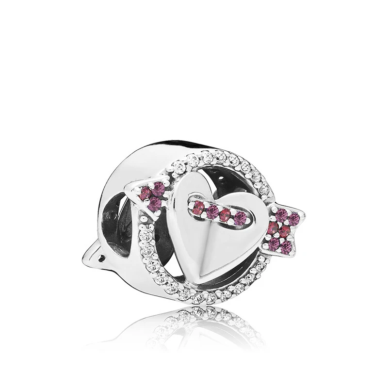 Asymmetric Асимметричные сердца любви бабочки Dumbo Шарм Бусины Подходит Pandora браслет ожерелье для женщин модные ювелирные изделия - Цвет: A3