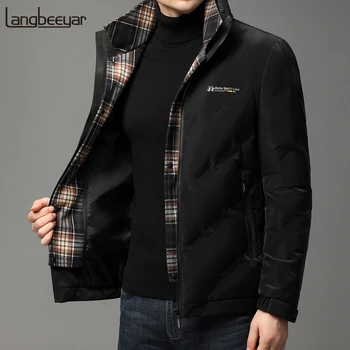 

2020 New Brand Casual Fashion Parka Men's Winter Down Jacket Warm Windbreaker Korean Puffer Jacket Mens Coats Men Clothing