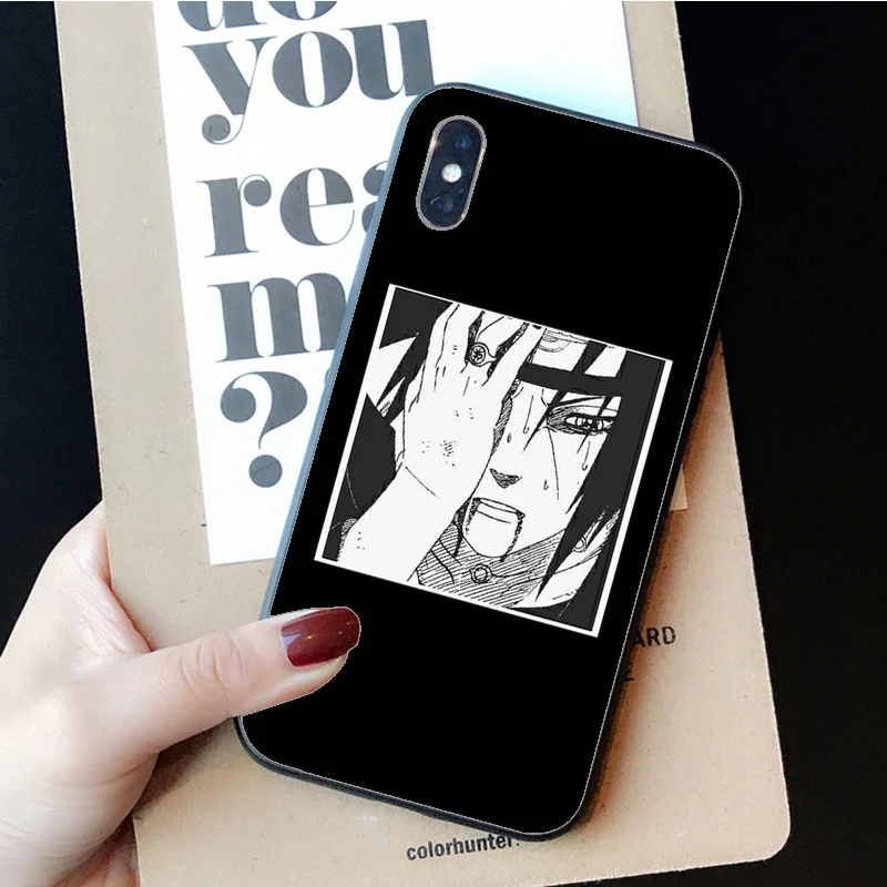 A13 MaiYaCa Аниме Наруто Итачи DIY красивые аксессуары для телефонов Чехол для iPhone 5 5Sx 6 7 7plus 8 8Plus X XS MAX XR 11pro max - Цвет: A13