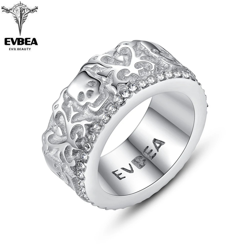 

Solid Gold Black Matte Finish Band Ring with Goat Head Skull Sheep Ring for Men Rock Roll Punk Gothic Style