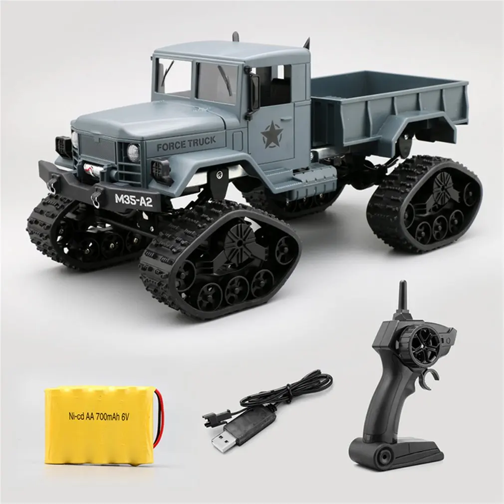 

FY001B 2.4G Snow Crawler Military Car Simulation Four-wheel Drive Climbing Car Remote Control Military Car Truck Toy
