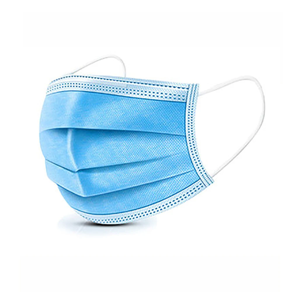 

100pc In Stock Non Woven 3 Layer Mouth Mask Disposable Mask Anti-dust Safe Breathable Ear loop Face Masks