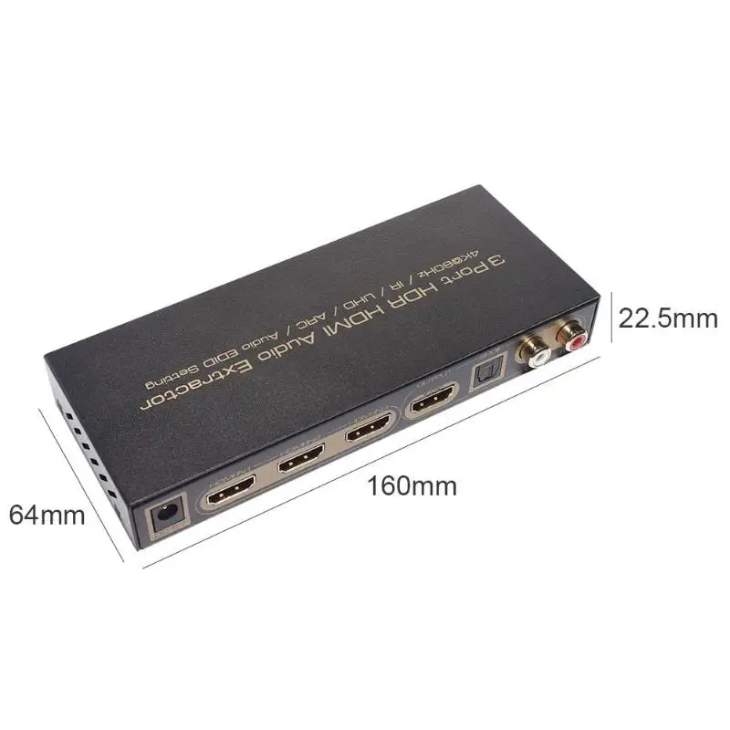 3X1 HDMI переключатель аудио экстрактор 3 порта HDR переключатель сплиттер для XBox One ноутбук достижения синхронизированного разделения аудио выход