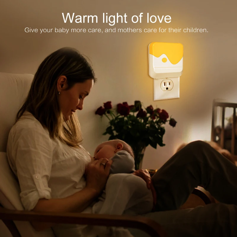 Home Electronic Products LED Dimmable Night Light Home Electronics Dimmable Night Light Yellow White Light Switch Dropshipping